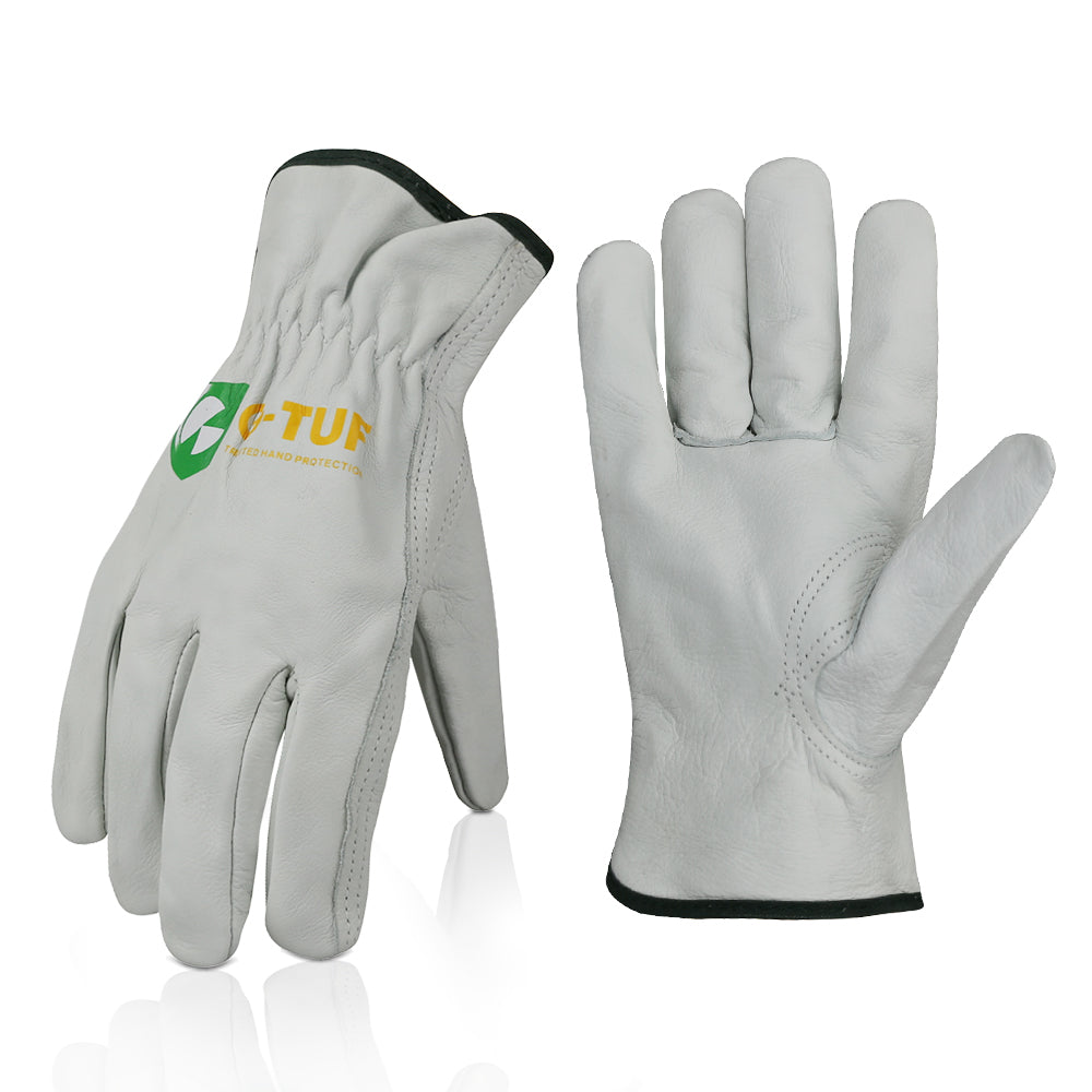 Premium Full Grain Thin Cut - Cow Leather Work Gloves – Work