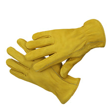 Load image into Gallery viewer, Water Resistant General Purpose Premium 100% Top Grain Cowhide Work Gloves