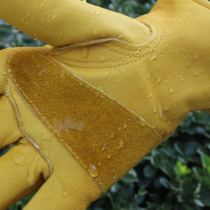 Water Resistant General Purpose Premium 100% Top Grain Cowhide Work Gloves